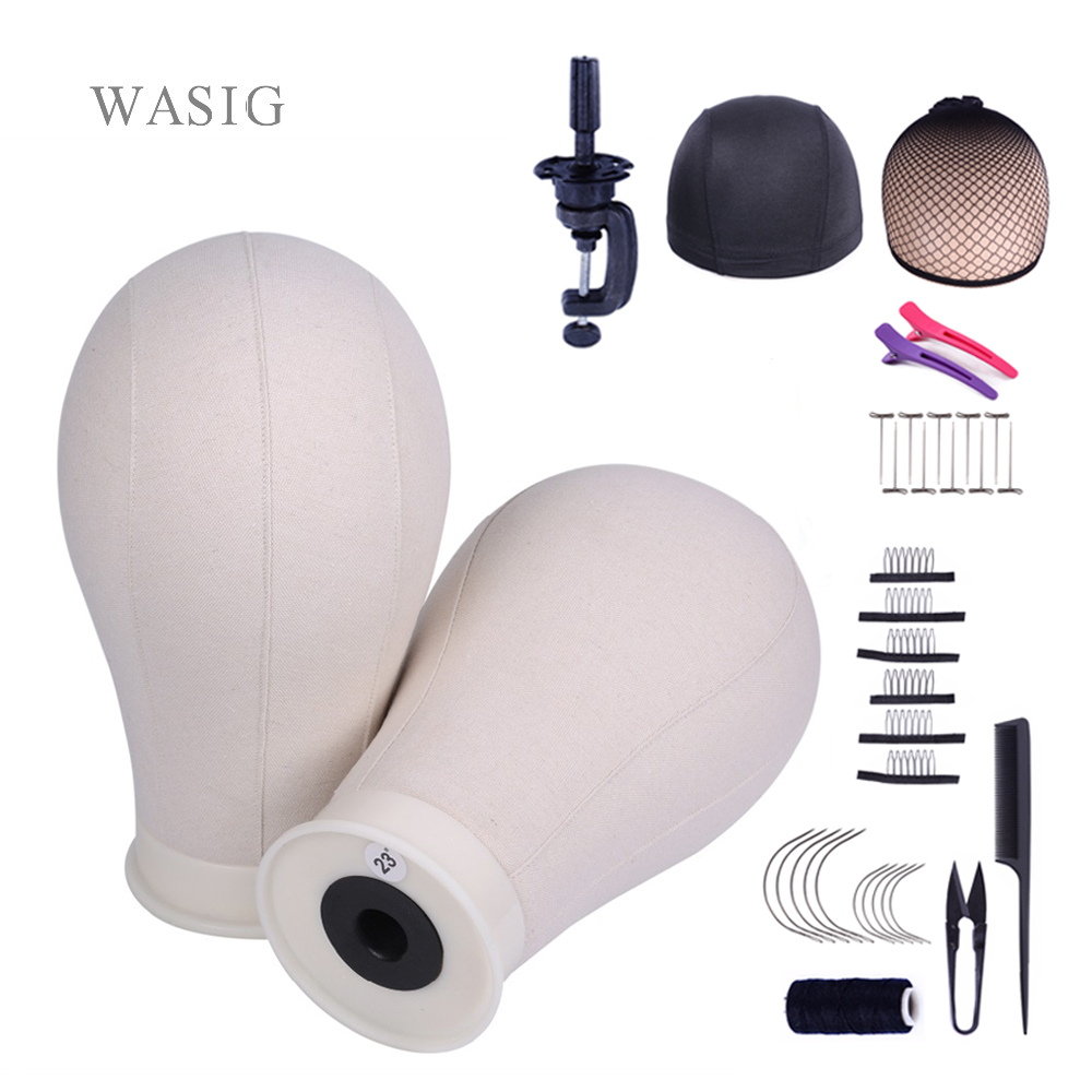 1 PC Mannequin Head Canvas Block Head Display Styling Mannequin หัว Manikin ขาตั้งวิกผมวิกผม Head