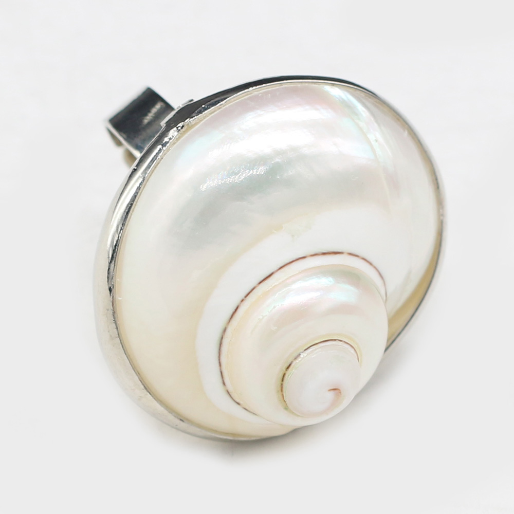 Naturstein-Muschelring, verstellbar, schneckenförmig, Klatsch, Unisex, für Liebe, romantischer Geburtstag, Schmuck, Geschenk