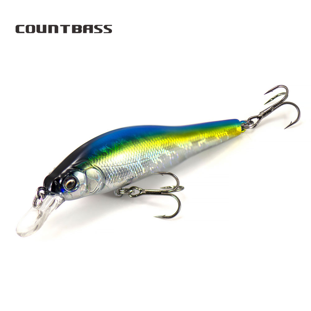 COUNTBASS coulant vairon 80mm 10.8g appâts durs leurres de pêche Wobblers tuer vos appâts manivelle perche Leurre de pêcheur