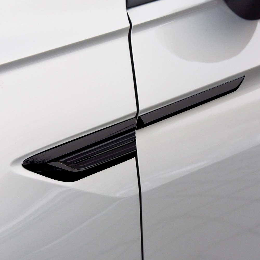 Para vw volkswagen tiguan 2017 2018 2019 2020 2021 preto frente lado fender ventilação decalque decoração adesivo capa guarnição estilo do carro