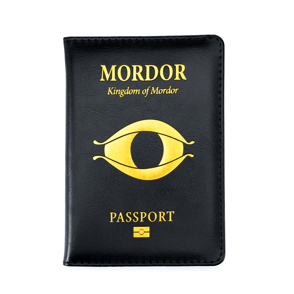 Funda para pasaporte Middle Earth Shadow of Mordor, accesorios de viaje, regalos familiares, porta pasaporte