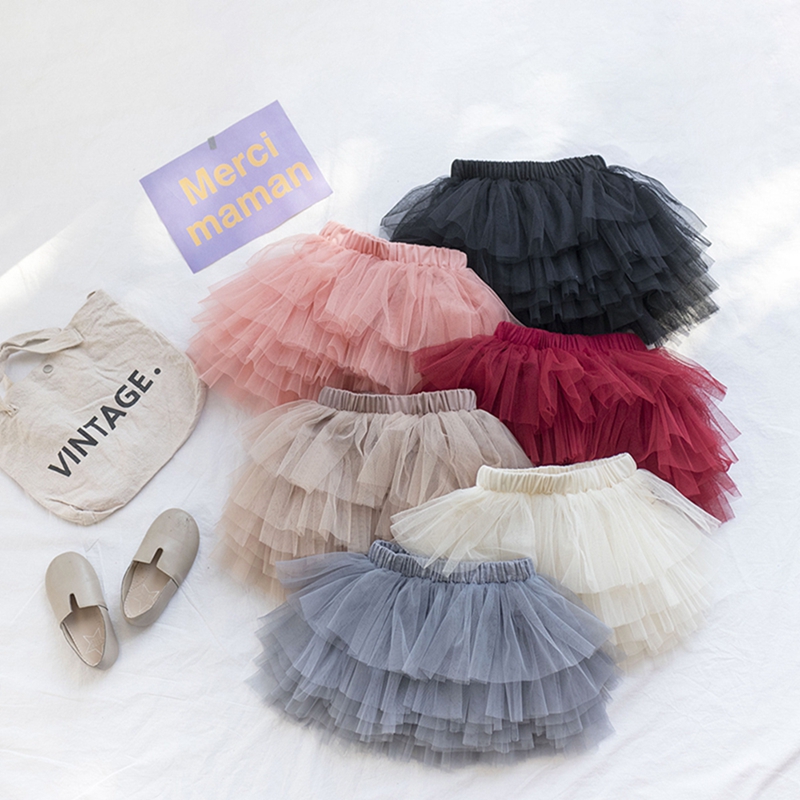 Moda bebê meninas tutu saia fofa princesa ballet dança tutu saia de malha crianças bolo saia bonito meninas roupas