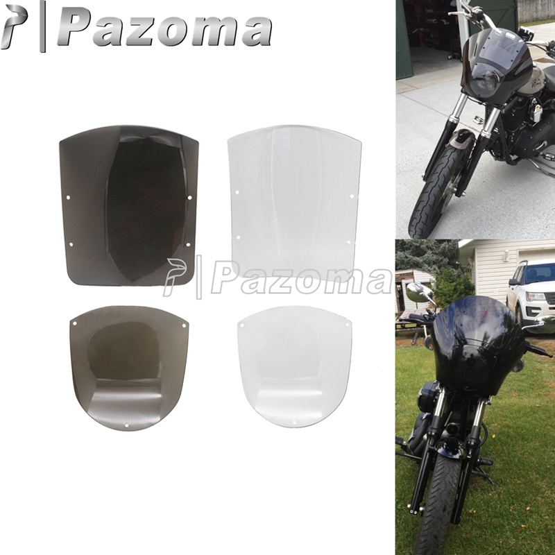 Lampu depan Bening, kaca depan pengganti Fairing layar angin untuk Harley Dyna Sportster XL1200R XL1200S XL1200L
