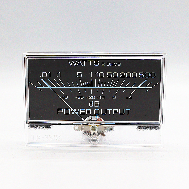 1 Peça Medidor de Potência DB Pointer VU Mecânico para Instrumentos de Palco e Amplificadores de Potência DC