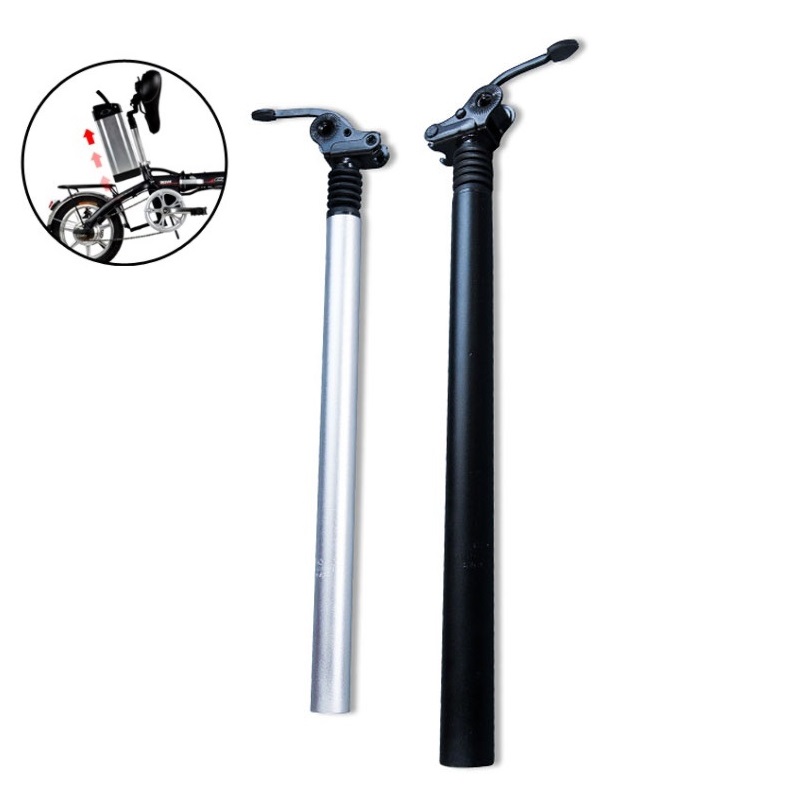 Sepeda Lipat Listrik E-bike Shock Seatpost 25.4Mm 27.2Mm 28.6Mm 31.8Mm 33.9Mm Sepeda Lipat Flip Shock Absorber Seat Post