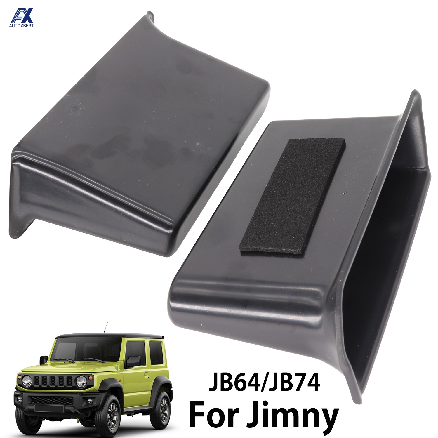 Interni auto Porta Anteriore Laterale Scatola di Immagazzinaggio Guanto Organizer Contenitore Del Telefono Custodia Maniglia Tasca Per Suzuki Jimny JB74 2019 2020 2023