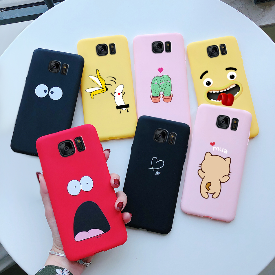 Coque pour samsung galaxy s7 edge s7edge s 7 edge G930 G935F samsung s7 coque de téléphone en silicone mignon coque arrière de protection souple