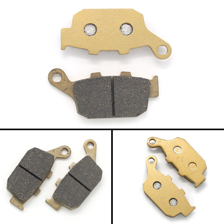 Bantalan Rem Cakram Belakang Sepeda Motor untuk Honda FMX650 NT650 Bors Deauville NX650 Dominator XL650 Transalp 06435-KV3-405 43106-MN8-006