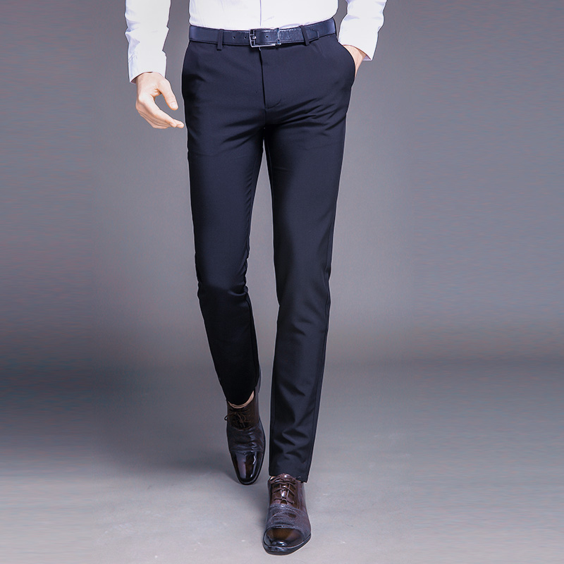 Neue Mode Hohe Qualität Männer Anzug Hosen Gerade Frühling Herbst Lange Männliche Klassische Business Casual Hosen Slim Fit Volle Länge