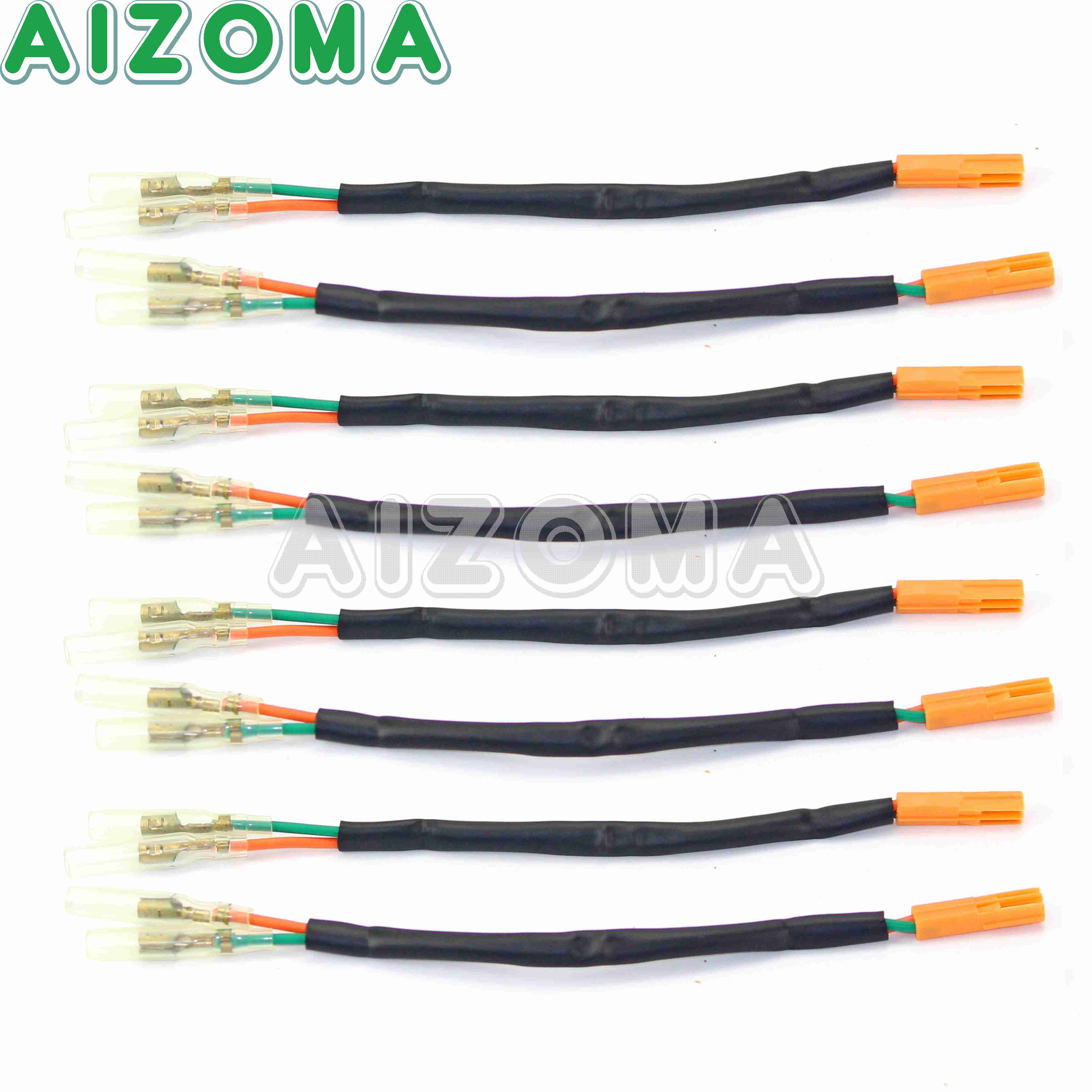 Front Rear Turn Signal Wire Lead Harness Connector Blinker Wiring Adapter Plug for Honda CB CBR VT750 VTX1300 VTX1800 02-17