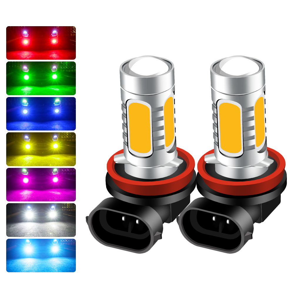 2 uds H11 bombilla LED antiniebla para coche H8 H16 H7 H27 880 881 P13W H4 H1 H3 9005 9006 PSX24W CSP vehículos conducción lámpara para correr faro