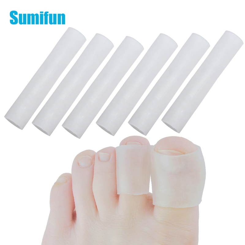 10 pièces Gel Tube doigt et orteil protecteurs pied pieds soulagement de la douleur garde pour pieds soins semelles intérieures petit orteil maïs ampoules callosités D1322