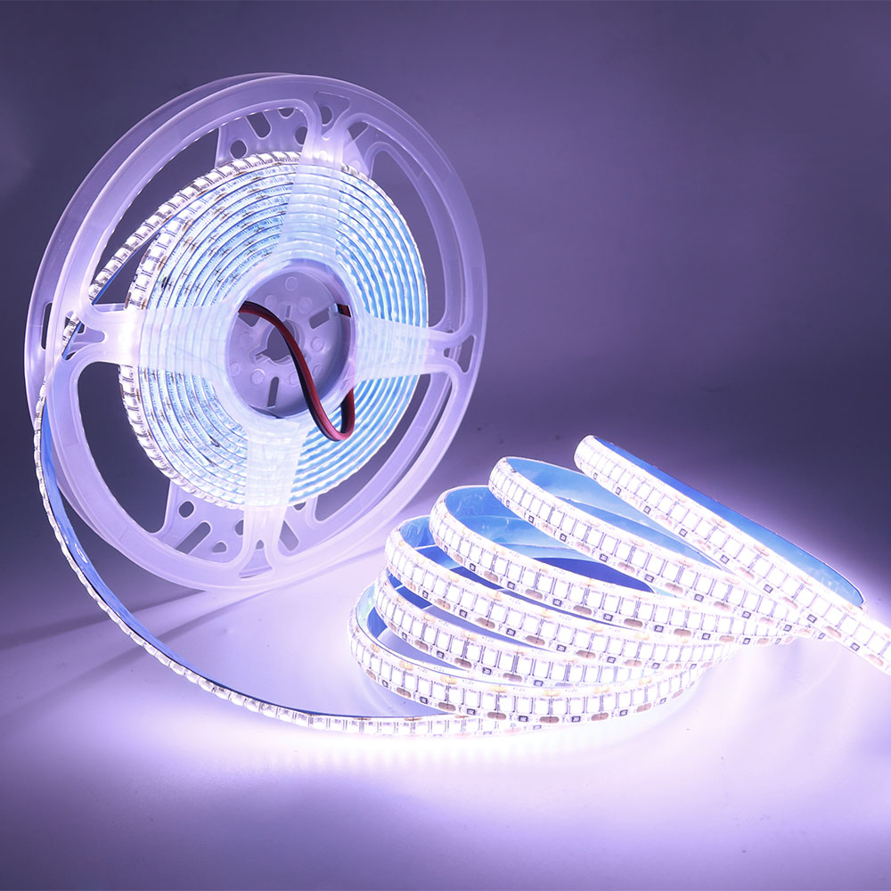 Tira de luces LED SMD 2835 2025, 12V, 5m, CC 480, 240, 120 LED, cinta de luces LED flexibles, iluminación interior para el hogar, impermeable, IP65, IP67