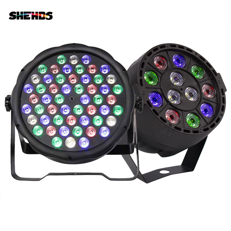 Par LED 12x3W RGBW luz LED de escenario Par luz 54x3W DMX512 para discoteca DJ proyector máquina decoración de fiesta SHEHDS iluminación de escenario