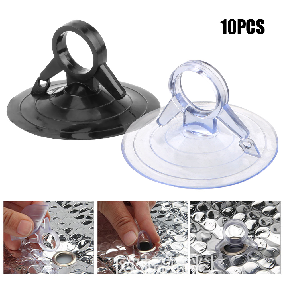 10 Stuks 45Mm Diameter Sterke Zuignap Pull Ring Zwaluwstaart Auto Interieur Zonnescherm Zuignap Pvc Materiaal