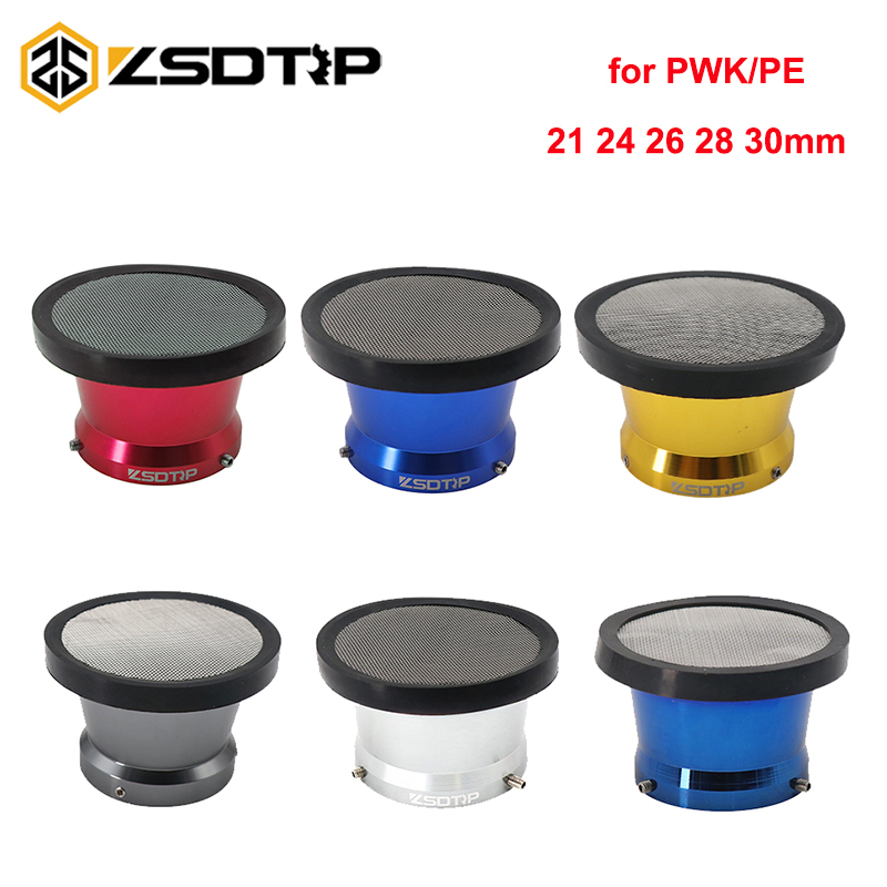 ZSDTRP-filtro de aire Universal de 50mm para carburador de motocicleta, limpiador de malla, tubo de admisión modificado para Scooter