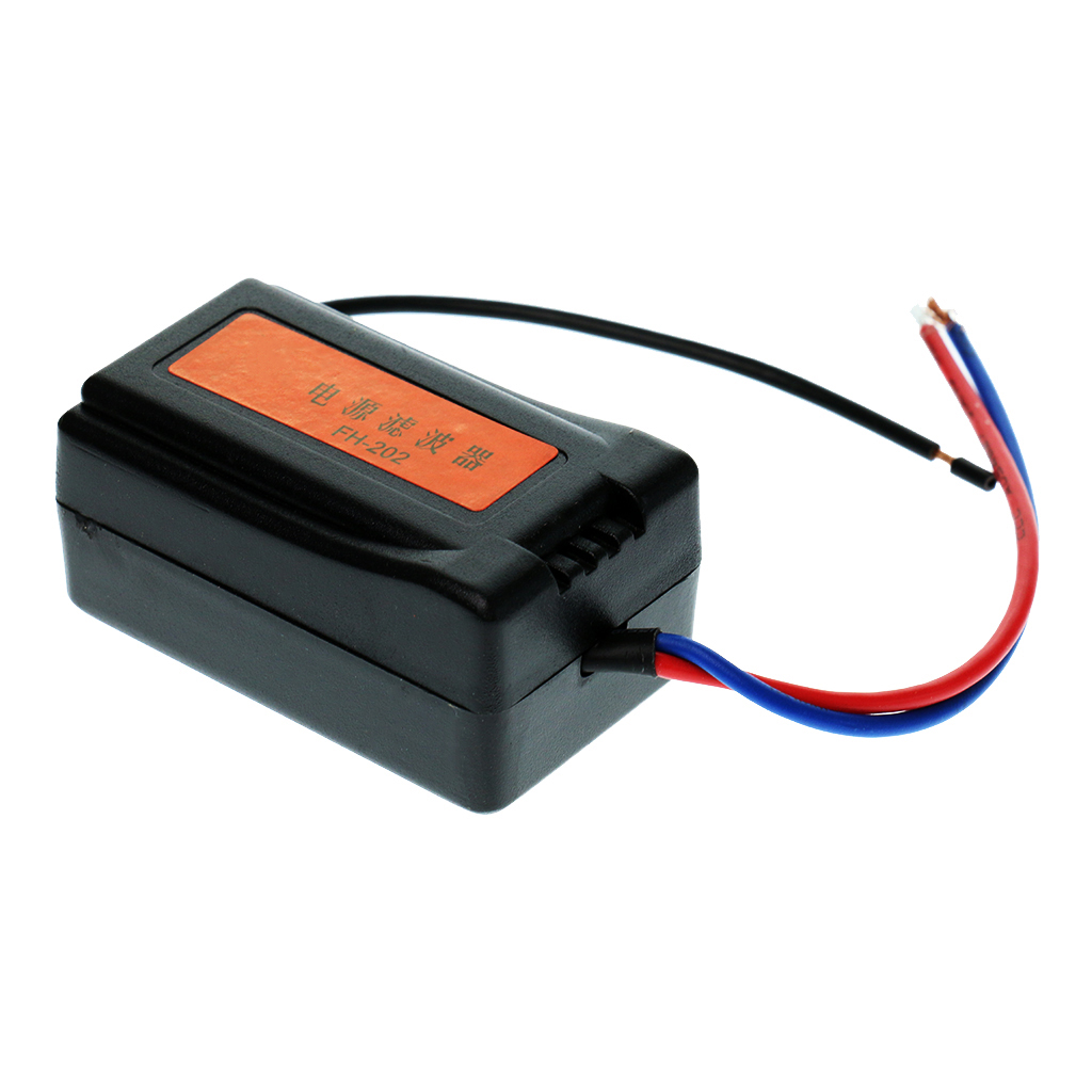 Filtro Pre-prendido do ruído do poder audio do carro, isolador à terra do laço, supressor, 12V