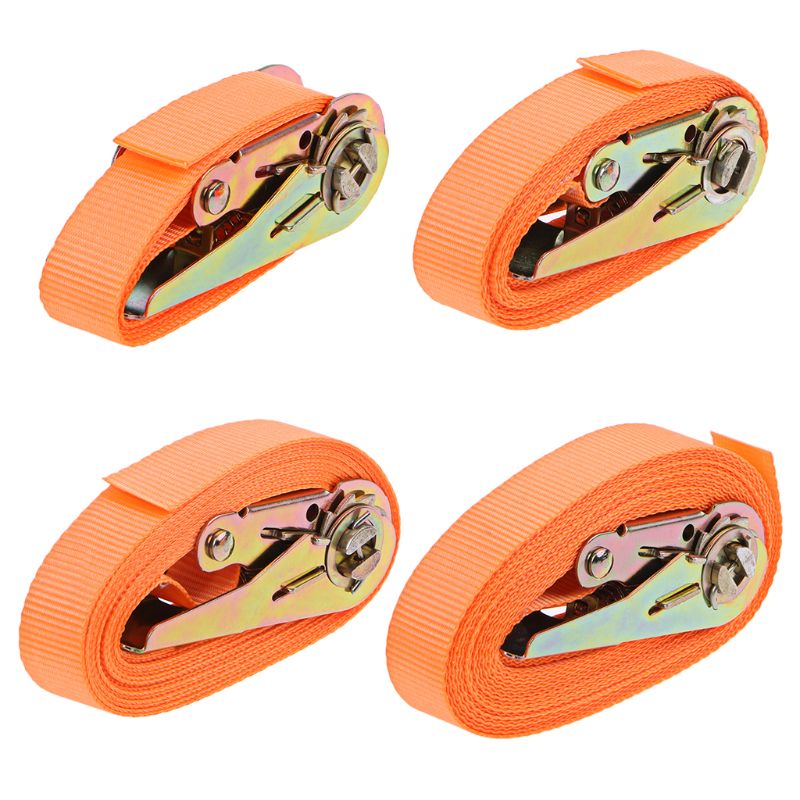 New Fashion Porable Heavy Duty Tie Down Cargo Strap Luggage Lashing Strong Ratchet Strap Belt With Metal Buckle