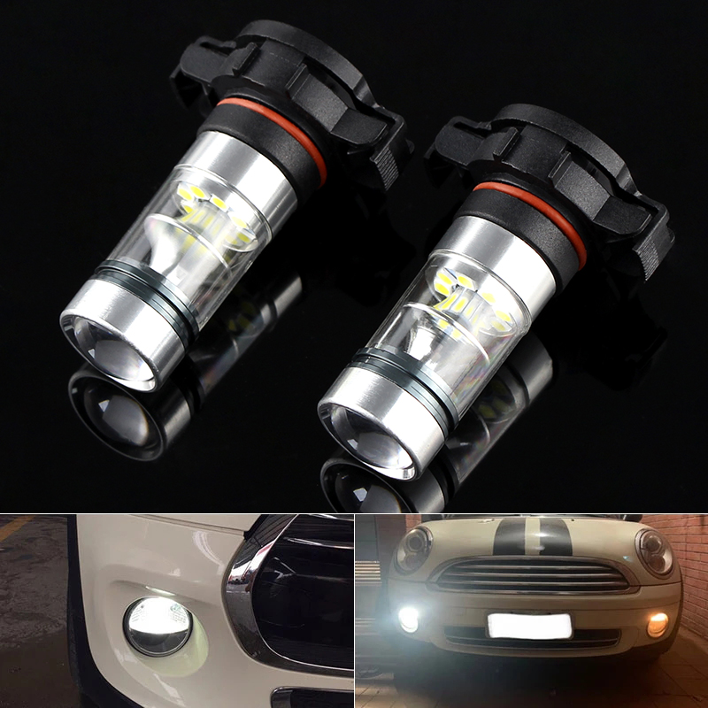 2 Pz Canbus PSX24W 2504 LED Luci Auto Lampadine Per MINI Cooper F55 F56 Alogena Faro Trim Per Luci Diurne Bianco