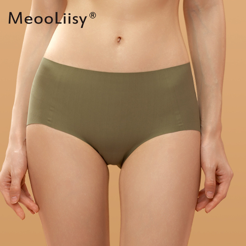 MeooLiisy Celana Dalam Mulus untuk Wanita Celana Dalam Mid Rise Pakaian Dalam Seksi Sejuk Lingerie Wanita Intim Wanita