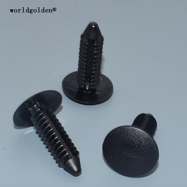 Worldgolden 100 Buah Pelindung Pengencang Otomatis Pelindung Kabel Pos Baterai Penahan, Pelindung Percikan Mesin Radiator Penyekat Udara Samping