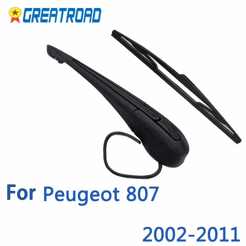 Limpiaparabrisas trasero de 14 pulgadas, Kit de escobilla y brazo para Peugeot 807, 2002, 2011, 2012, 2013, 2014, 2015, MK2