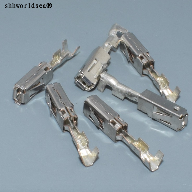 Shhworldsea 2.8Mm 3.5Mm untuk 0.35mm2-2.5mm2 Wanita Crimp Terminal untuk Mobil besar J519 Mobil Terminal untuk VW,2.8Mm Pin Terminal