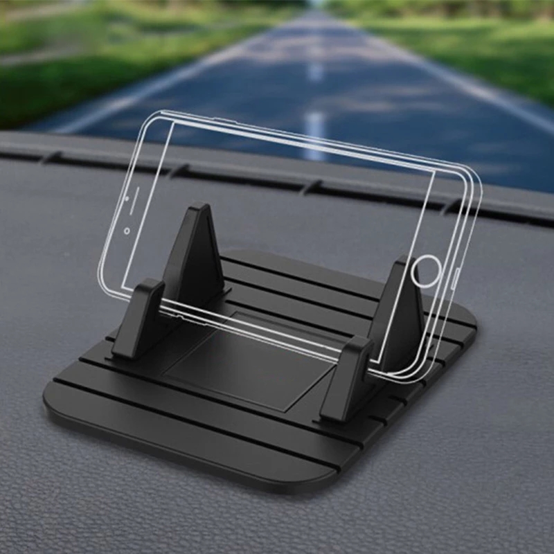 ซิลิโคนกันลื่นผู้ถือแดชบอร์ดรถ Universal ขาตั้งโทรศัพท์ Mount สําหรับ iPhone Samsung Xiaomi ในผู้ถือ GPS ในรถยนต์