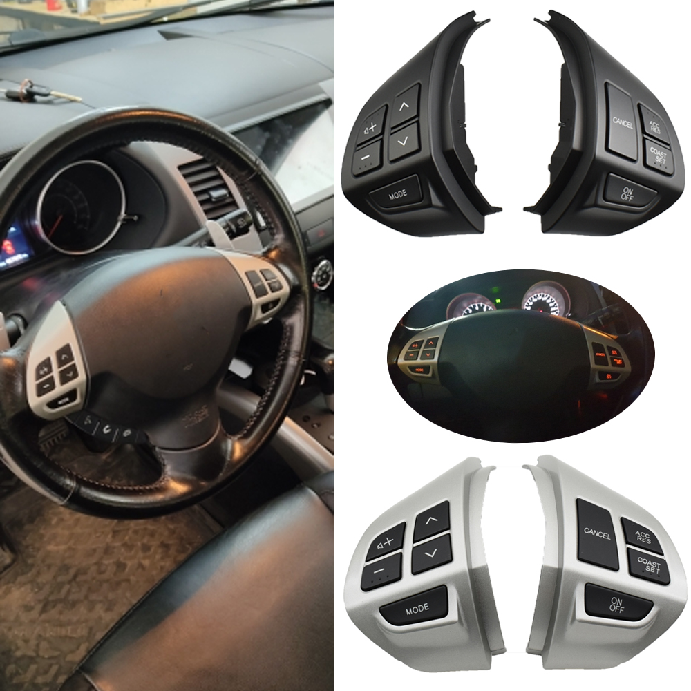 NUOVO Volante Interruttore Pulsante Audio Cruise Control Pulsante Per Mitsubishi ASX Lancer Outlander RVR Pajero Sport 2007-2012