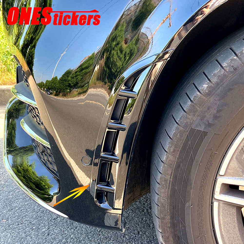 Akcesoria samochodowe przedni zderzak boczne dopasowana osłona wylotu powietrza dla Mercedes Benz GLE klasa W167 V167 GLE350/400d/GLE450 AMG GLE53 2020 +