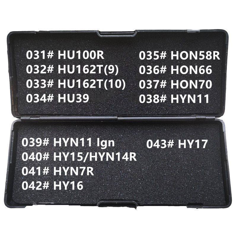 31-43 LiShi 2 In 1 HU100R HU162T9 HU162T10 HU39 HON58R HON66 HON70 HYN11 HY15 HYN7R HY16 HY17 Alat Tukang Kunci untuk Semua Jenis