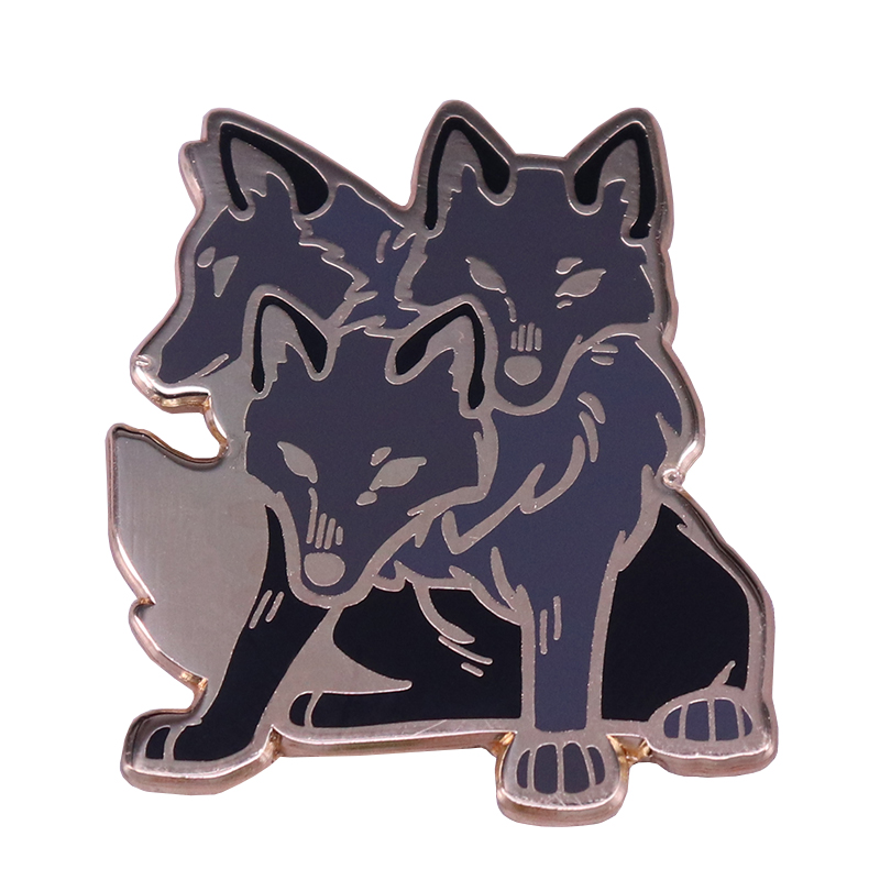 Cerberus Hölle Hound Pin Drei Headed Hund Wölfe Schutzpatron Brosche Alte Griechischen Mythologische Kreatur Schmuck