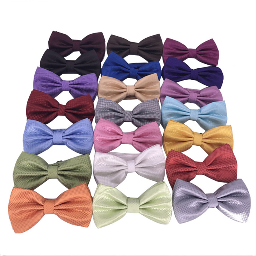 Huishi gravata borboleta para homens, cor sólida, moda borboleta, banquete, festa, preto, dourado, vermelho, azul real, vinho, gravatas masculinas
