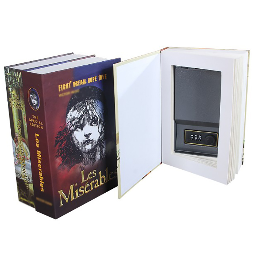 Портативная мини-книга с имитацией, скрытая защитная книга, безопасная идентификационная ценность, пароль для ключа, сейф, ящик для хранения