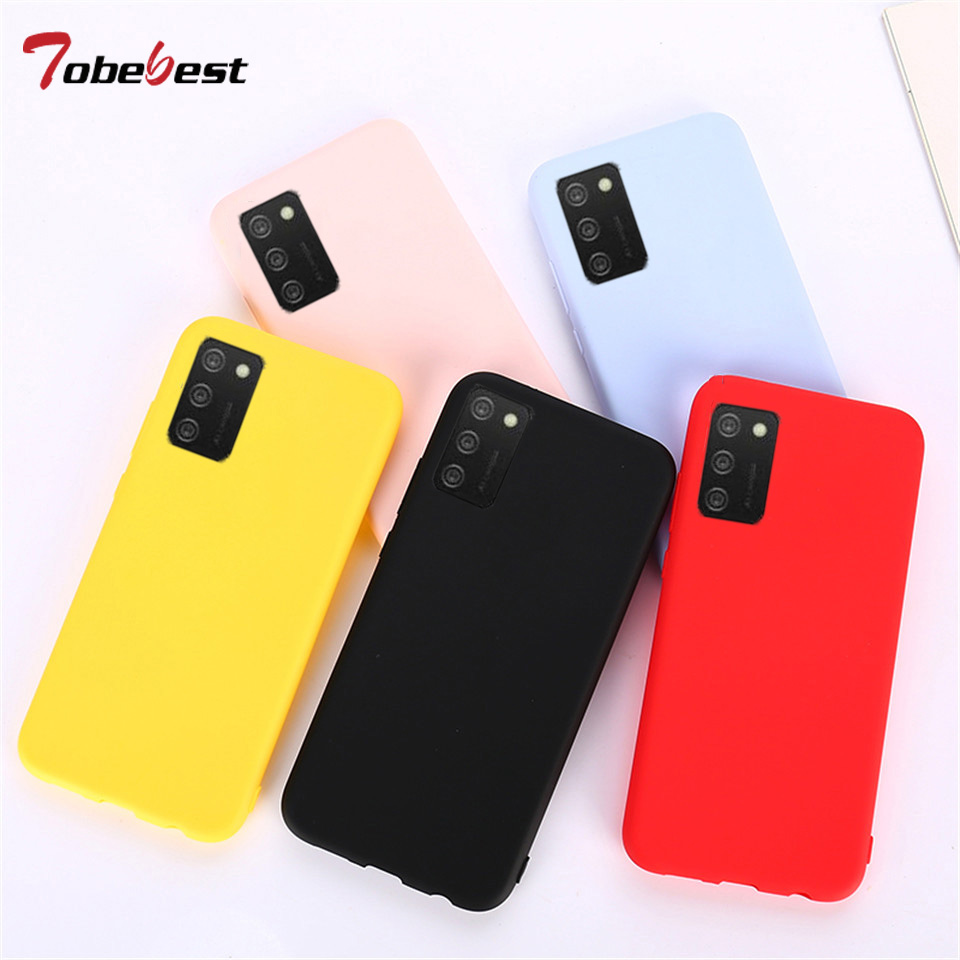 Силиконовый чехол ярких цветов для Samsung Galaxy A02s SM-A025F, матовый, мягкий, ультратонкая задняя крышка из ТПУ