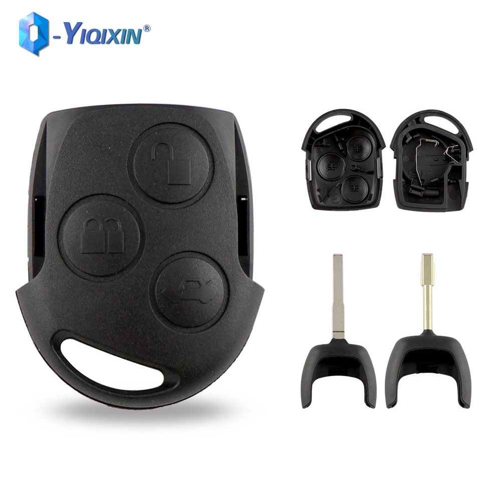YIQIXIN Fob กรณี FO21 HU101ใบมีดสำหรับ Ford Mondeo Focus 2 3 Festiva Fiesta Transit C-Max S-Max Car Remote Key Shell