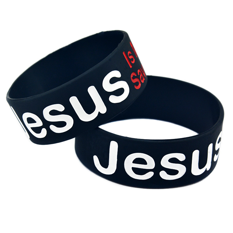Mode jésus est mon sauveur Bracelet en Silicone hommes et femmes sauvages Bracelet de rédemption offre spéciale