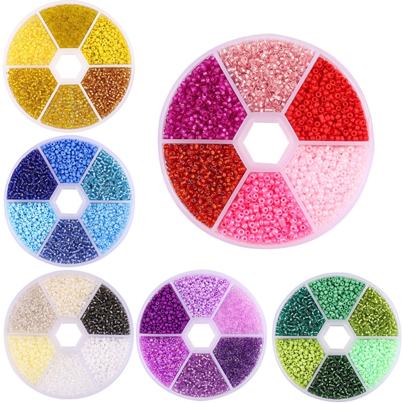 2/3MM Charm Glas Rocailles Set In Doos Voor Ring Sieraden Maken DIY Accessoires Japanse Miyuki Weven kraal Kit Armband Maker