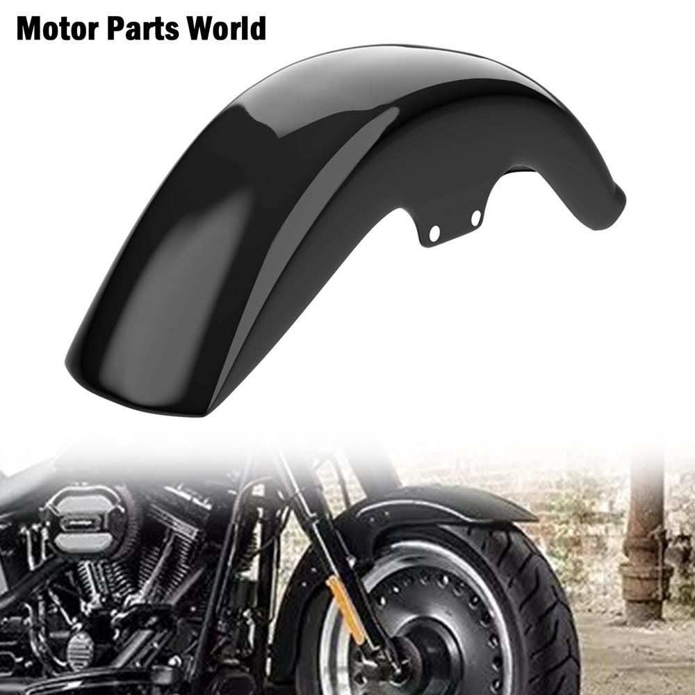 Мотоциклетный глянцевый черные передние Брызговики для Harley Softail FLSTF Fat Boy FLSTFB Fat Boy Lo 2006-2017