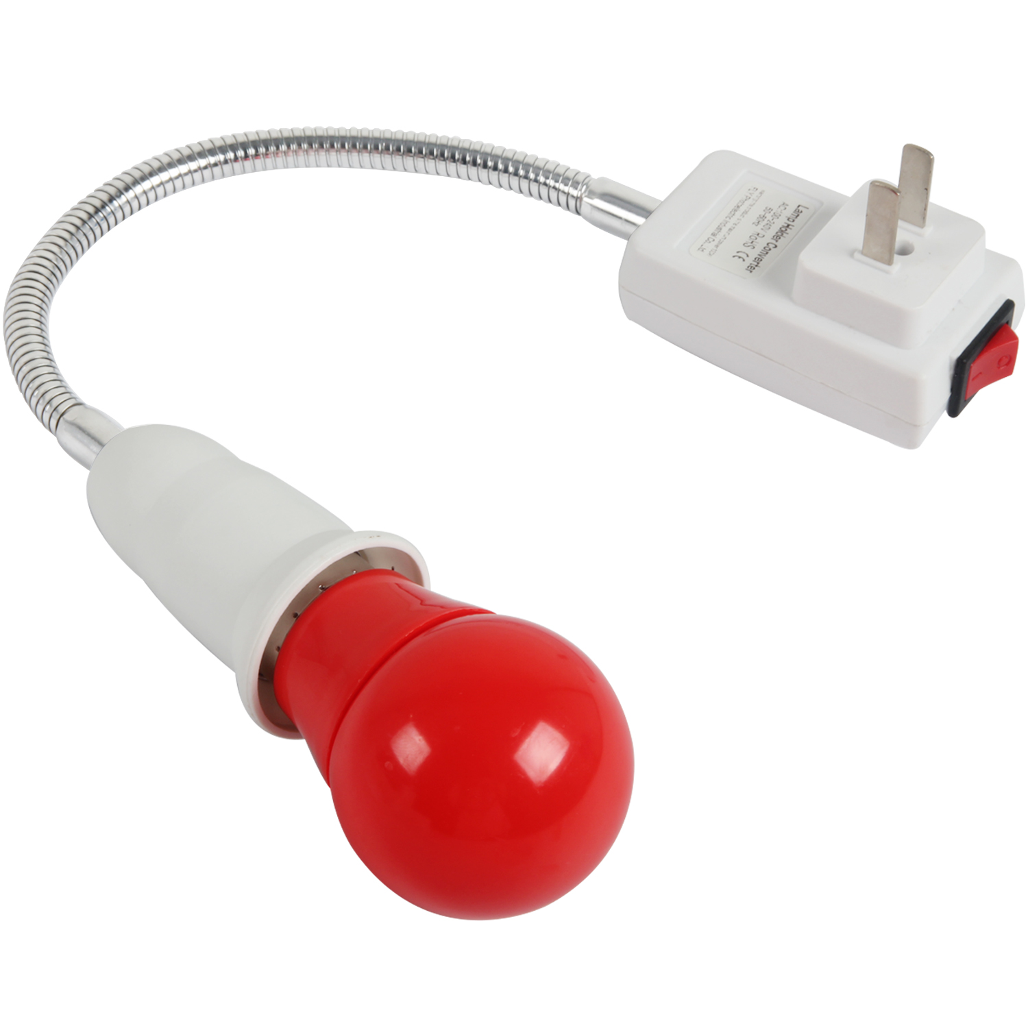 Darkroom-Lampe de sécurité avec interrupteur, résistante à 360 °, applique murale ou de bureau, avec bouche à vis LED, prise UK/US/EU