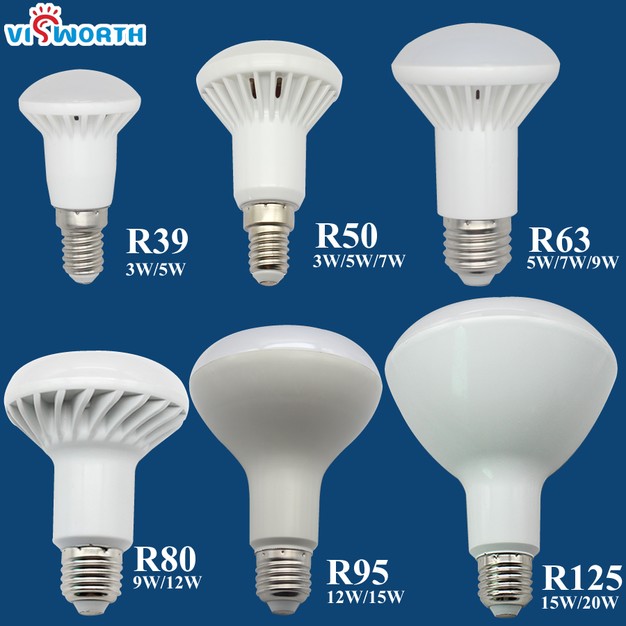 E14 lâmpada led r50 luz led e27 3w 5 7 9 12 15 20 ac 110v 220v 240v lâmpada branca quente e fria para casa