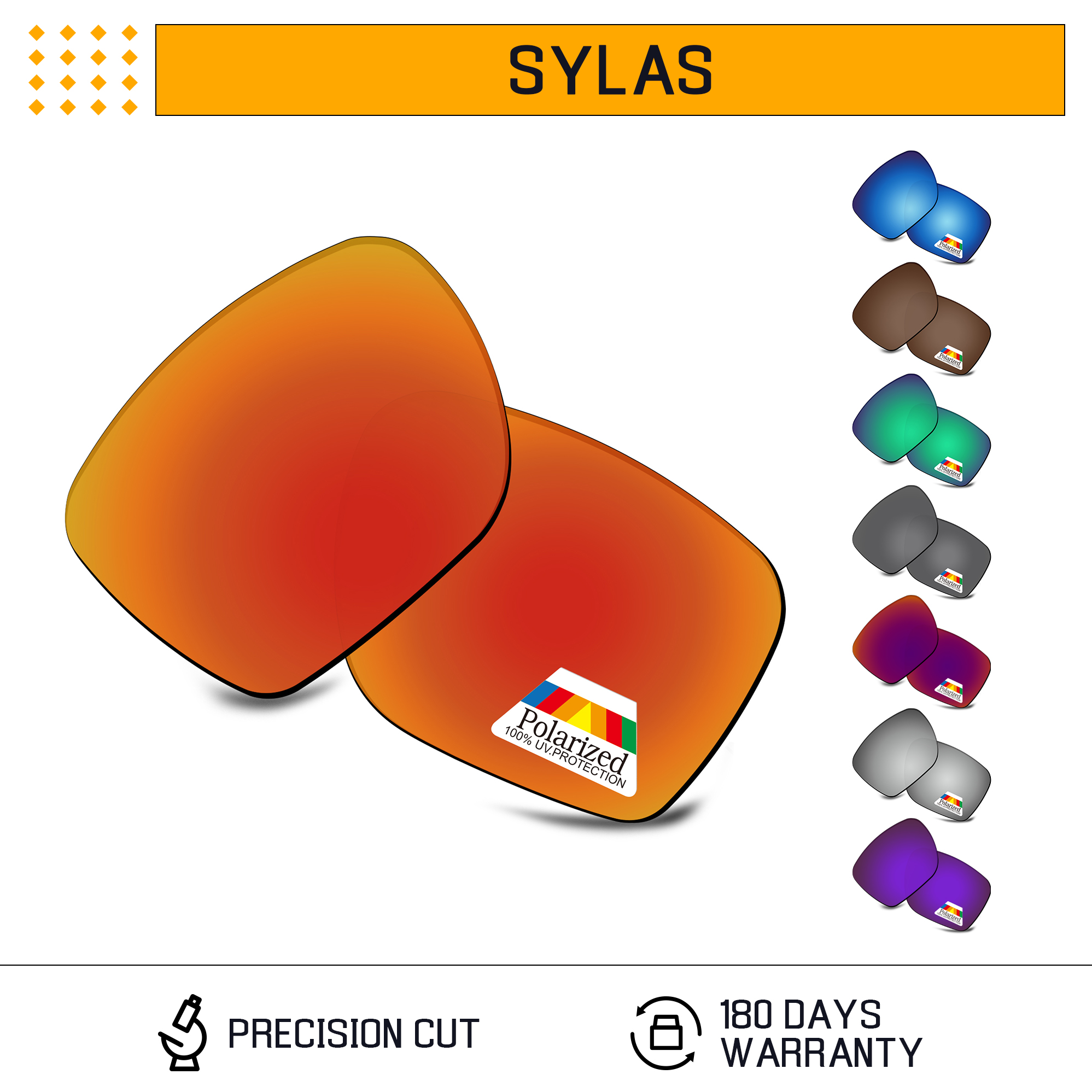 Lentes de repuesto polarizadas Bwake para montura de gafas de sol Oakley Sylas OO9448-57mm, múltiples opciones