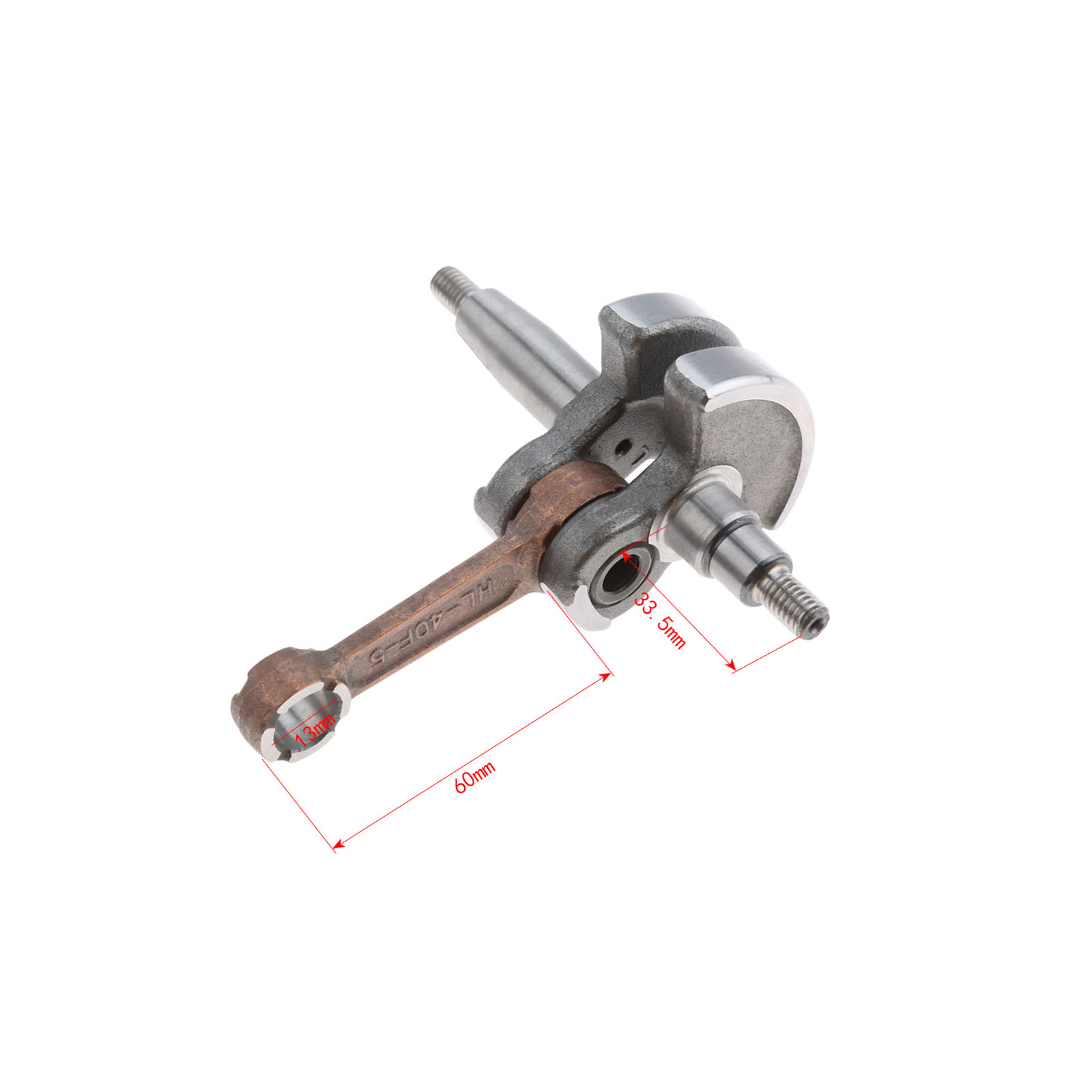 1 Peça Virabrequim de Metal 40-5 43CC para Roçadeira 430, Peça de Reposição para Ferramenta de Jardim