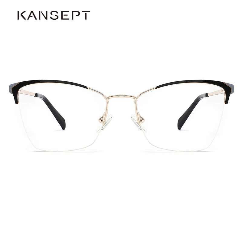 KANSEPT montatura per occhiali da donna Ins donne popolari Design ottico del marchio montatura per occhiali montatura per occhiali in oro rosa