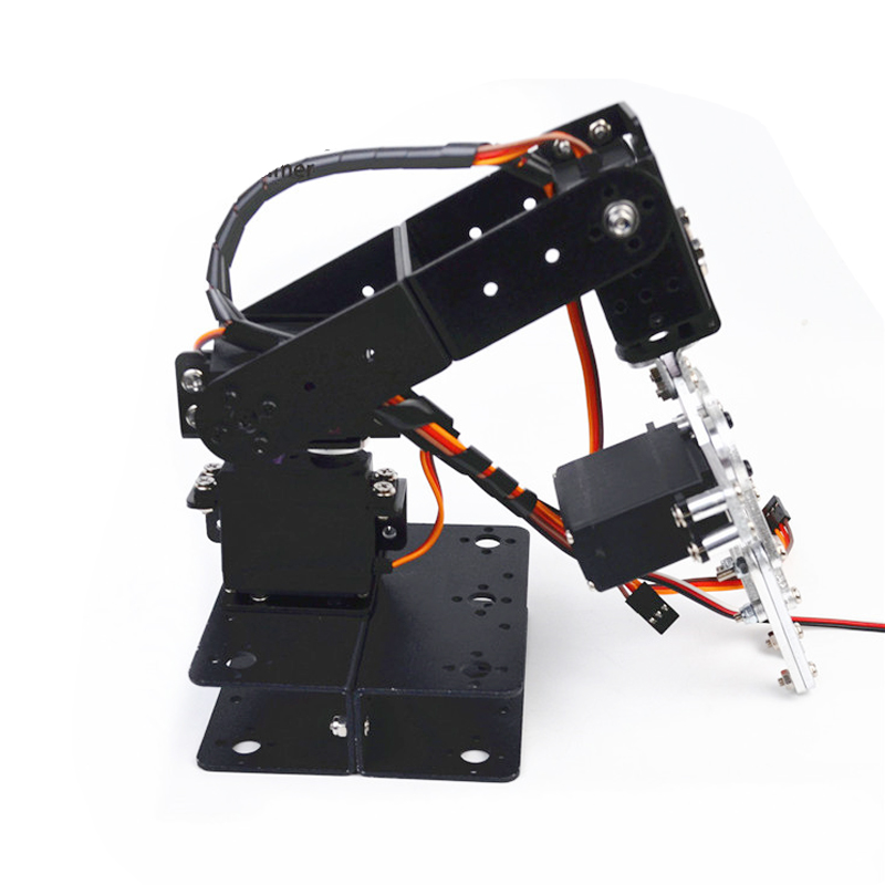 อลูมิเนียม Arduino 4 Dof แขนหุ่นยนต์ Claw Gripper Manipulator Servo Bracket Mechanical Claw DIY หุ่นยนต์ประกอบ