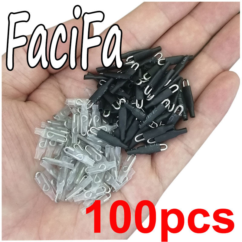 100 piezas Enganche Rapido broches de pesca rápida enchufe rapido plomo de seguridad Snap accesorios de pesca conector gancho rápido