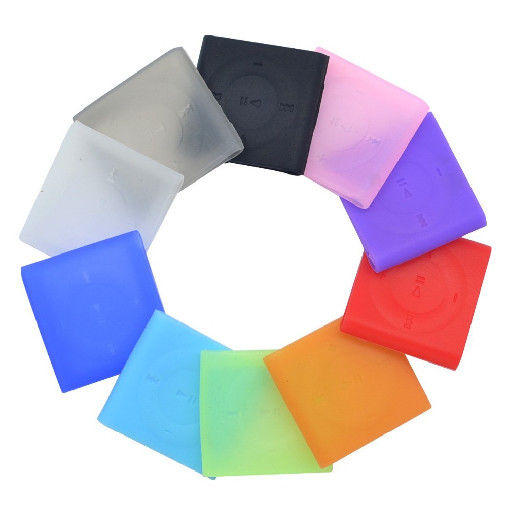 Weiche Silikon-Haut hülle für iPod Shuffle, Candy Farbe, neu, 4, 6, 7