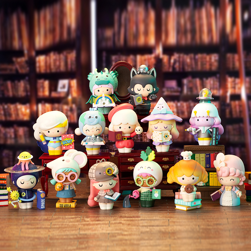 POP MART MOMIJI Buch Shop Serie Geheimnis Box Sammeln Nettes Action Kawaii Spielzeug figuren