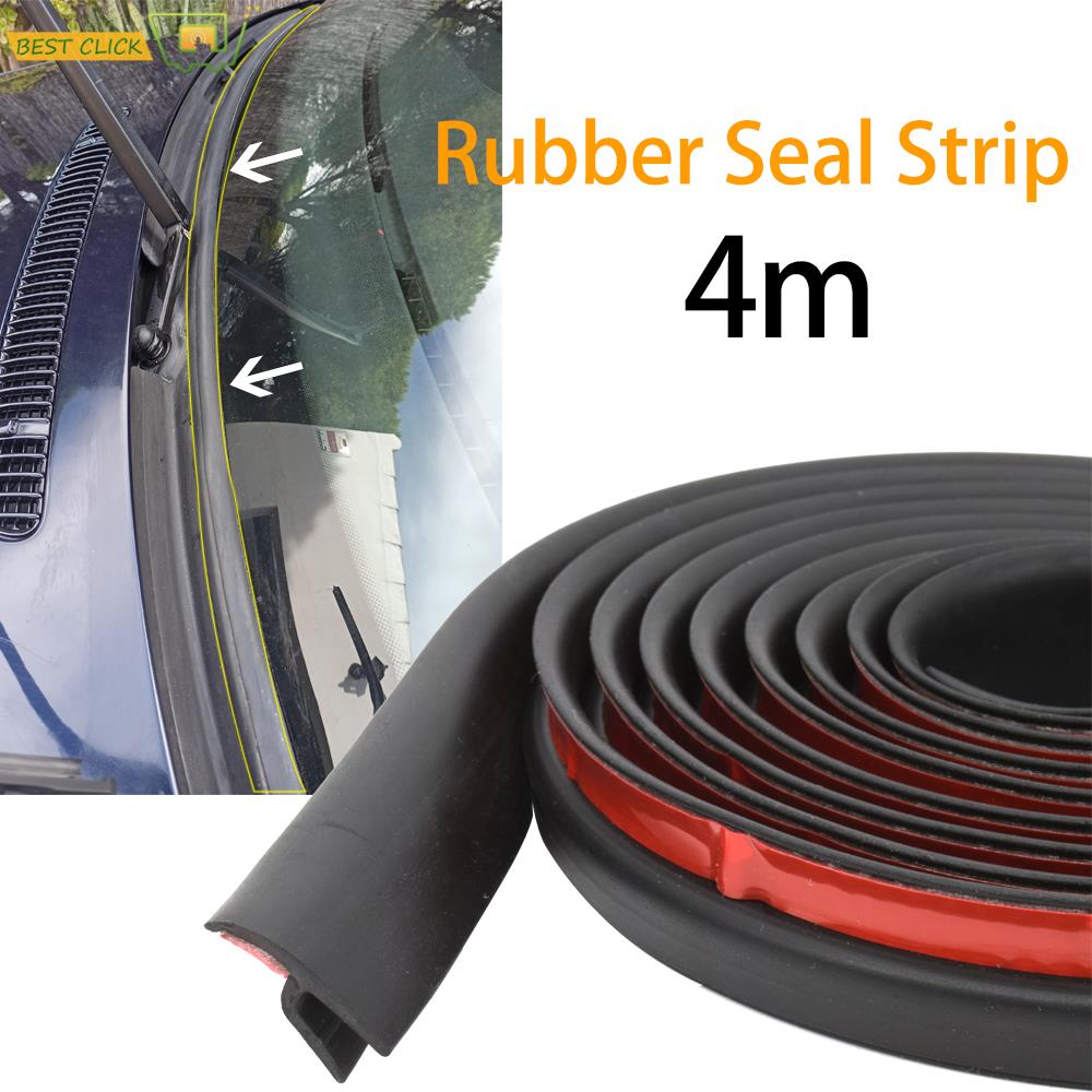 Bande d'étanchéité universelle en caoutchouc pour voiture, 4m, Type H, pour Honda Audi Benz Buick VW Skoda Mazda Ford Toyota Kia BMW, garniture de pare-brise anti-poussière