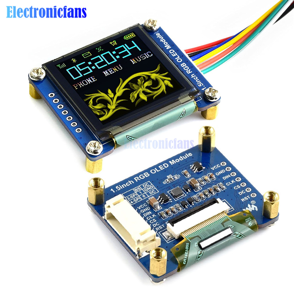 1,5 zoll RGB OLED Display Modul SSD1351 Fahrer 128X128 16-bit Hohe Farbe Display Unterstützt für Raspberry Pi /Arduino/STM32